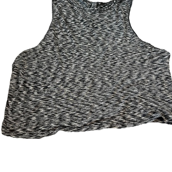 lululemon athletica Tops - Lululemon Womens 8 Cinch Me Up Tank Spaced Out Space Dye Black/White Crop Active